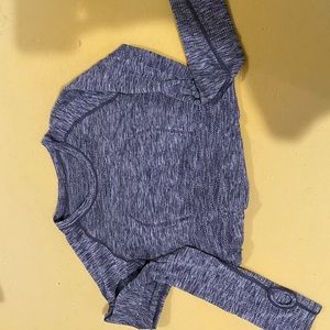 Lululemon Swiftly LS Heathered Gray Sz 4